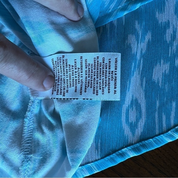 Ruby Rd womens blue & white flowy blouse size medium. Great condition - Picture 4 of 7